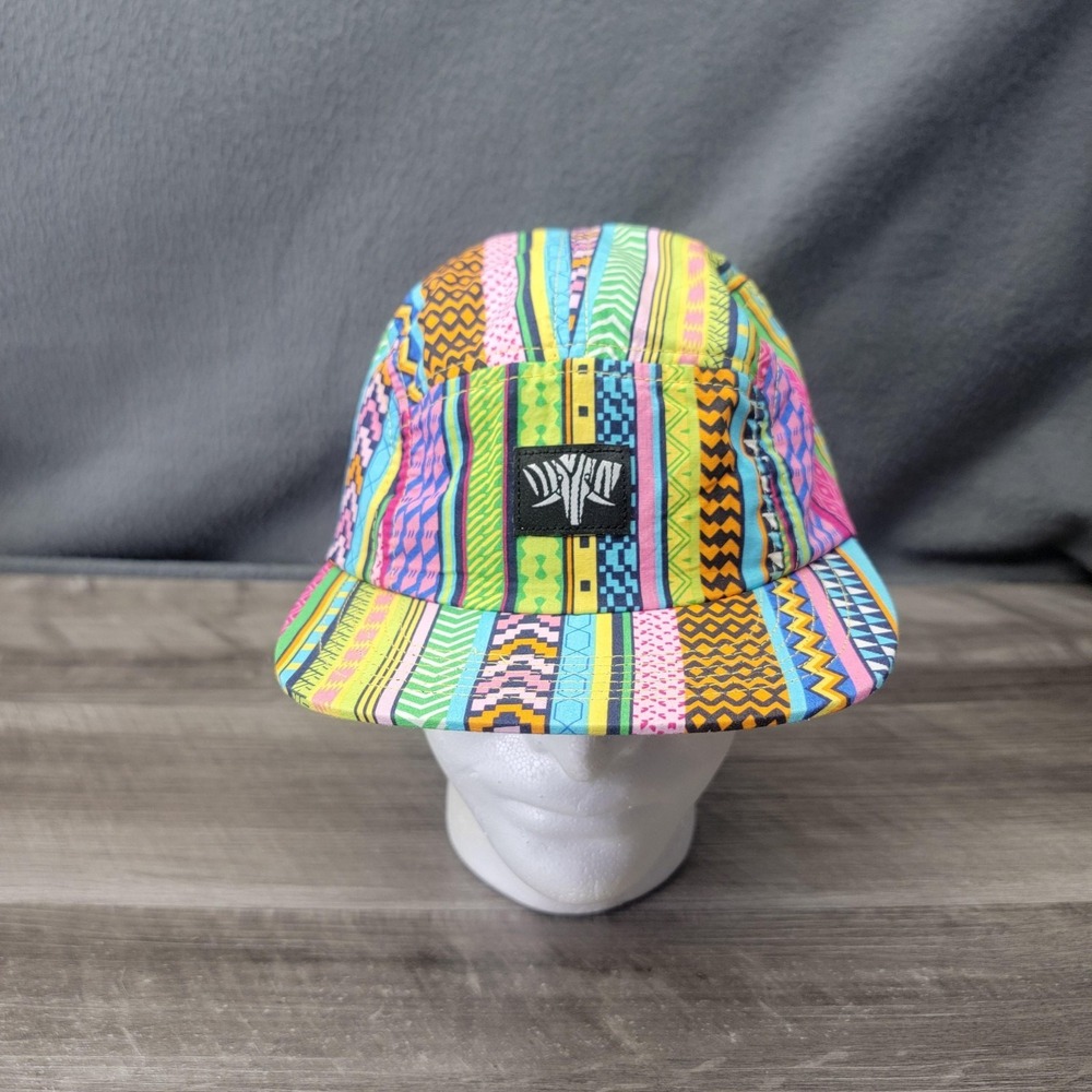 Serengetee Hat Cap 5 Panel Strap Back Mens One Size Multicolor Geometric